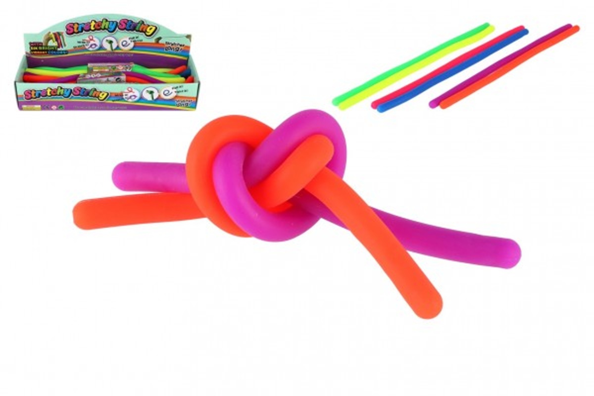 Teddies Stretch String – Natahovací gumová šňůra - 2 ks - silikon - 30 cm