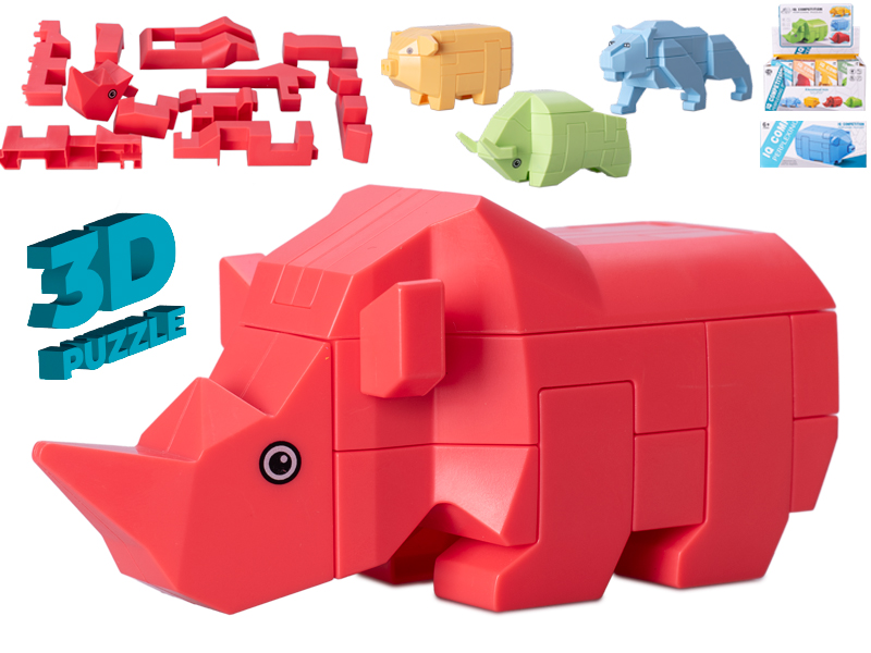 Mikro trading Stavebnice 3D puzzle - Zvířátko