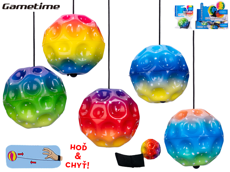 Mikro trading Gametime - Míček pěnový - vracející se - 6 cm