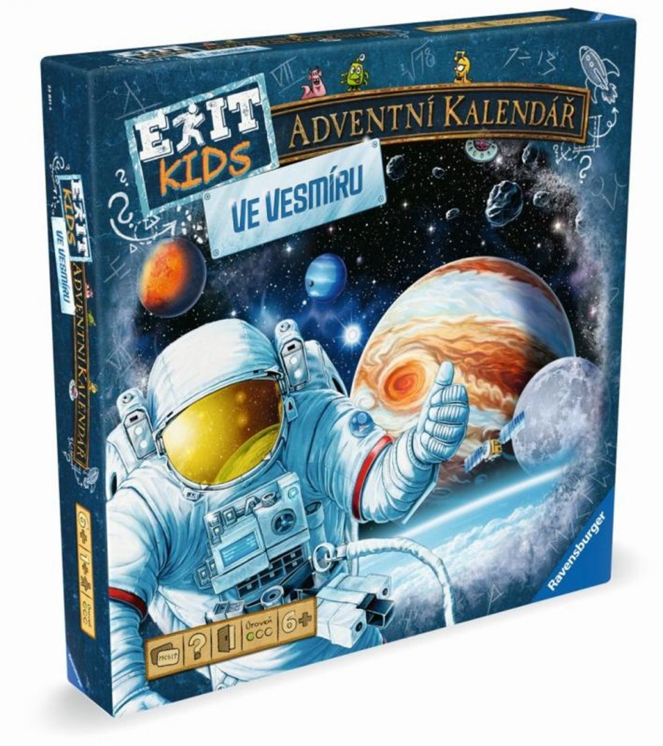 Ravensburger EXIT Kids Adventní kalendář: Ve vesmíru