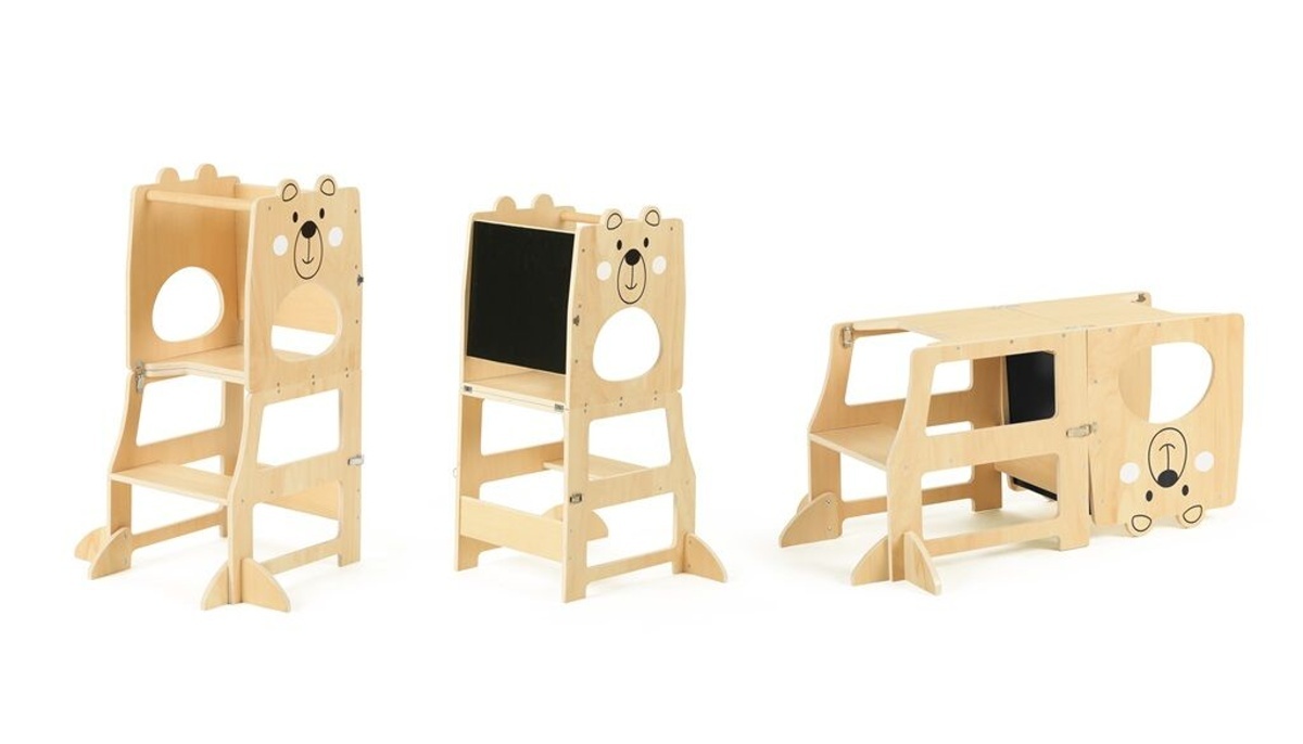2Kids Toys Učící věž 3v1 - Medvídek