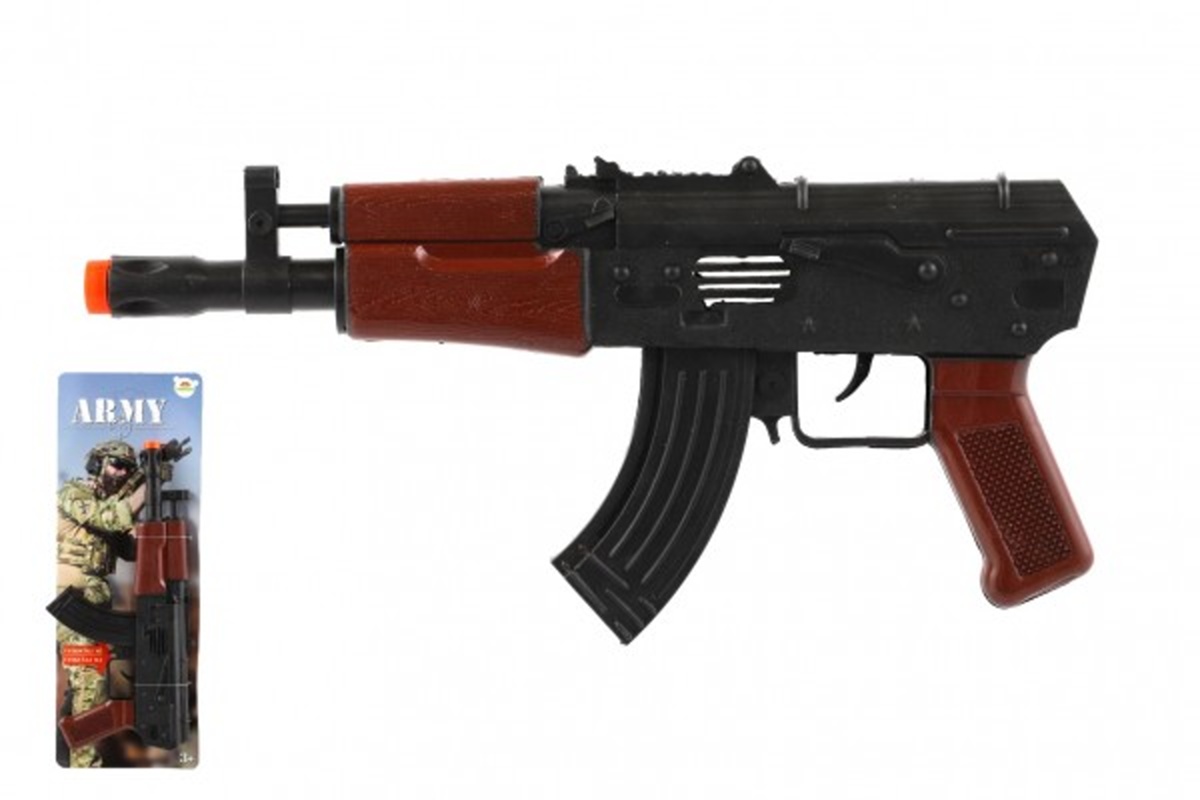 Teddies Samopal jiskřící ARMY na setrvačník - 29 cm