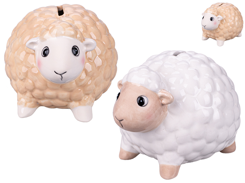 Mikro trading Pokladnička - Ovečka porcelánová