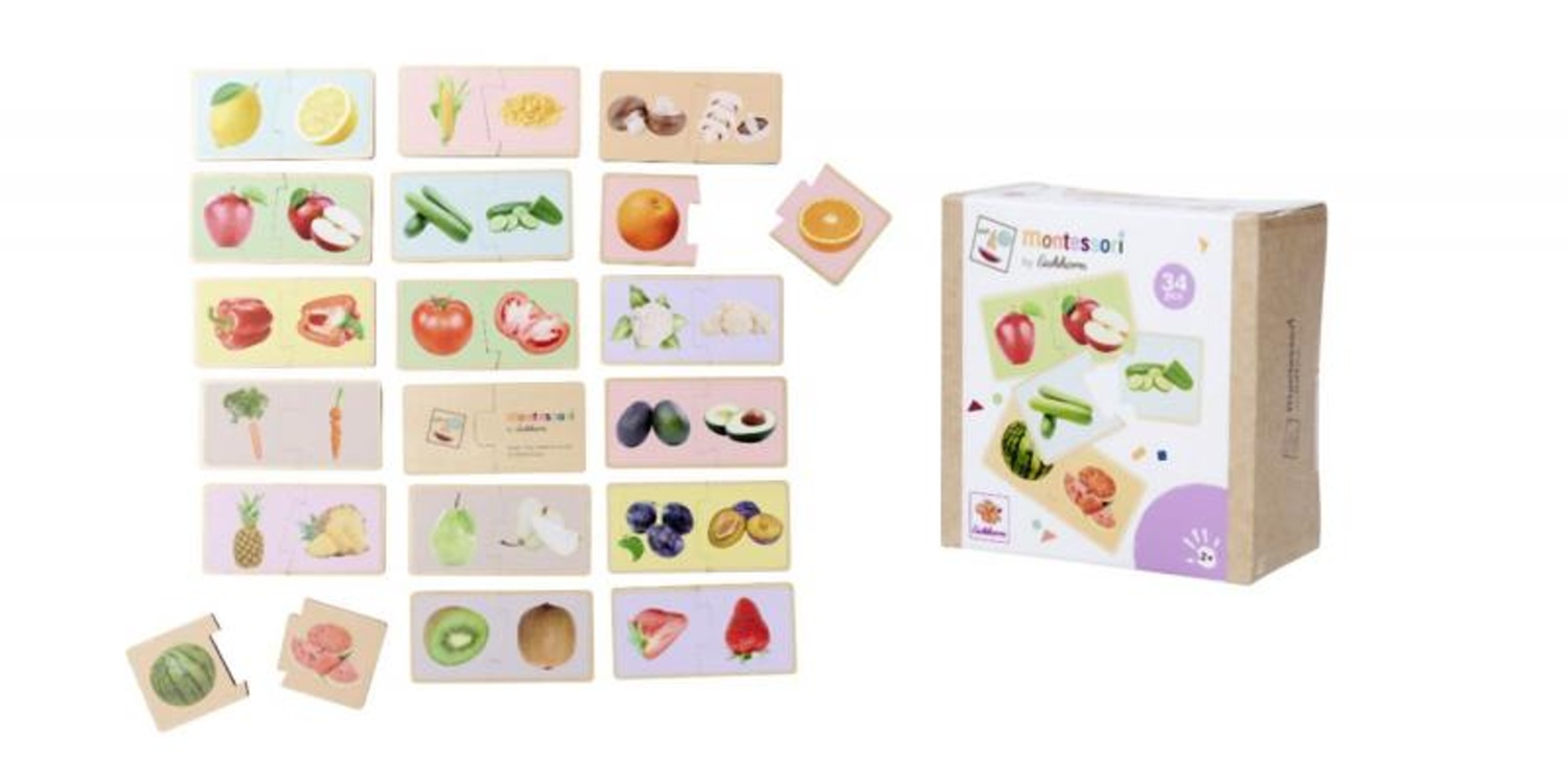 Simba Toys Eichhorn - Montessori Puzzle ovoce a zelenina
