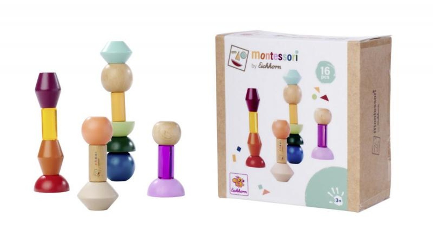 Simba Toys Eichhorn - Montessori Stohovací bloky