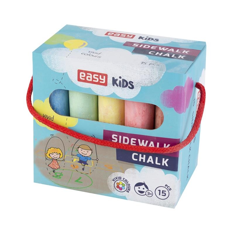 Easy Colours chodníkové křídy - 15 ks