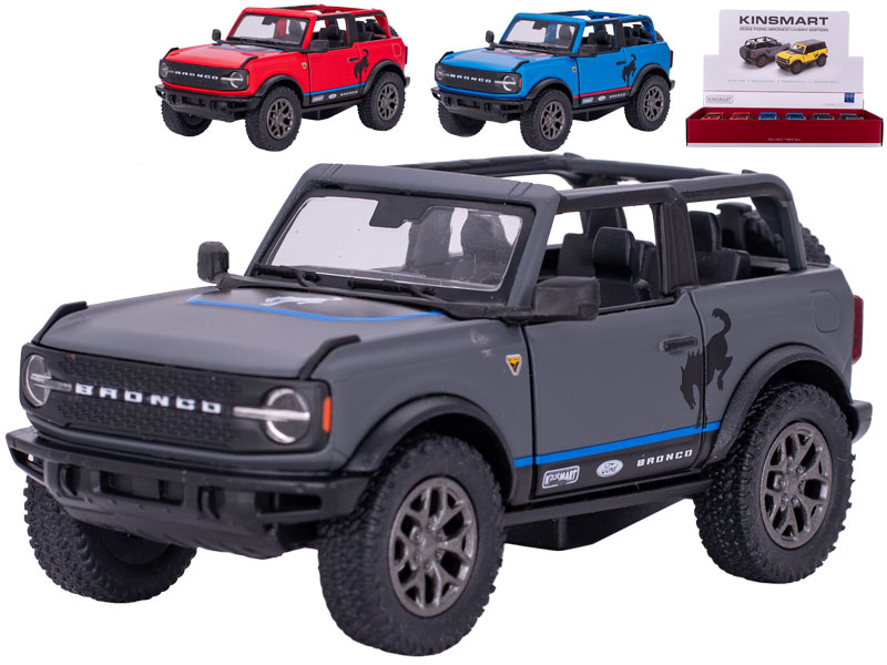 Mikro trading Sestavený kovový model auta Kinsmart Ford Bronco 2022 - 13 cm - na zpětný chod