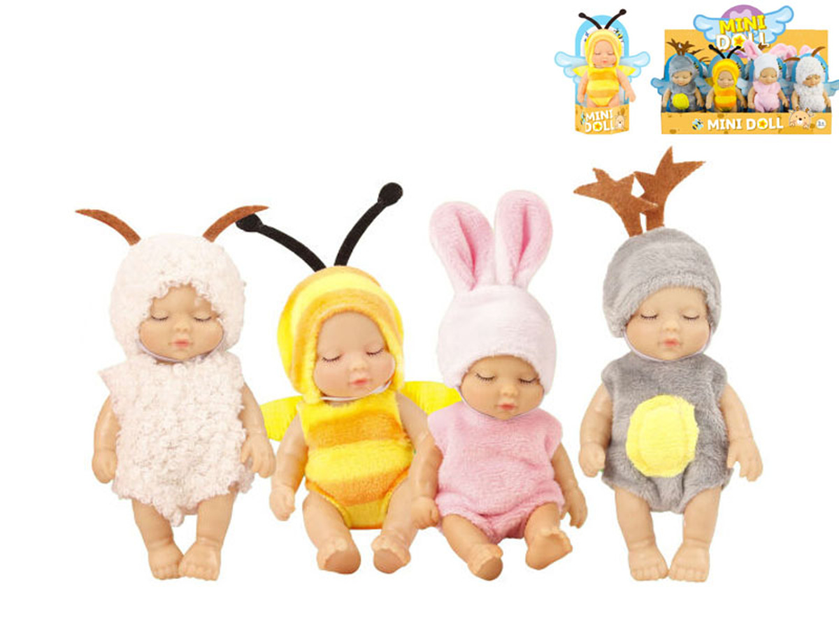 Mikro trading Miminko v oblečku - 12 cm - 4 druhy