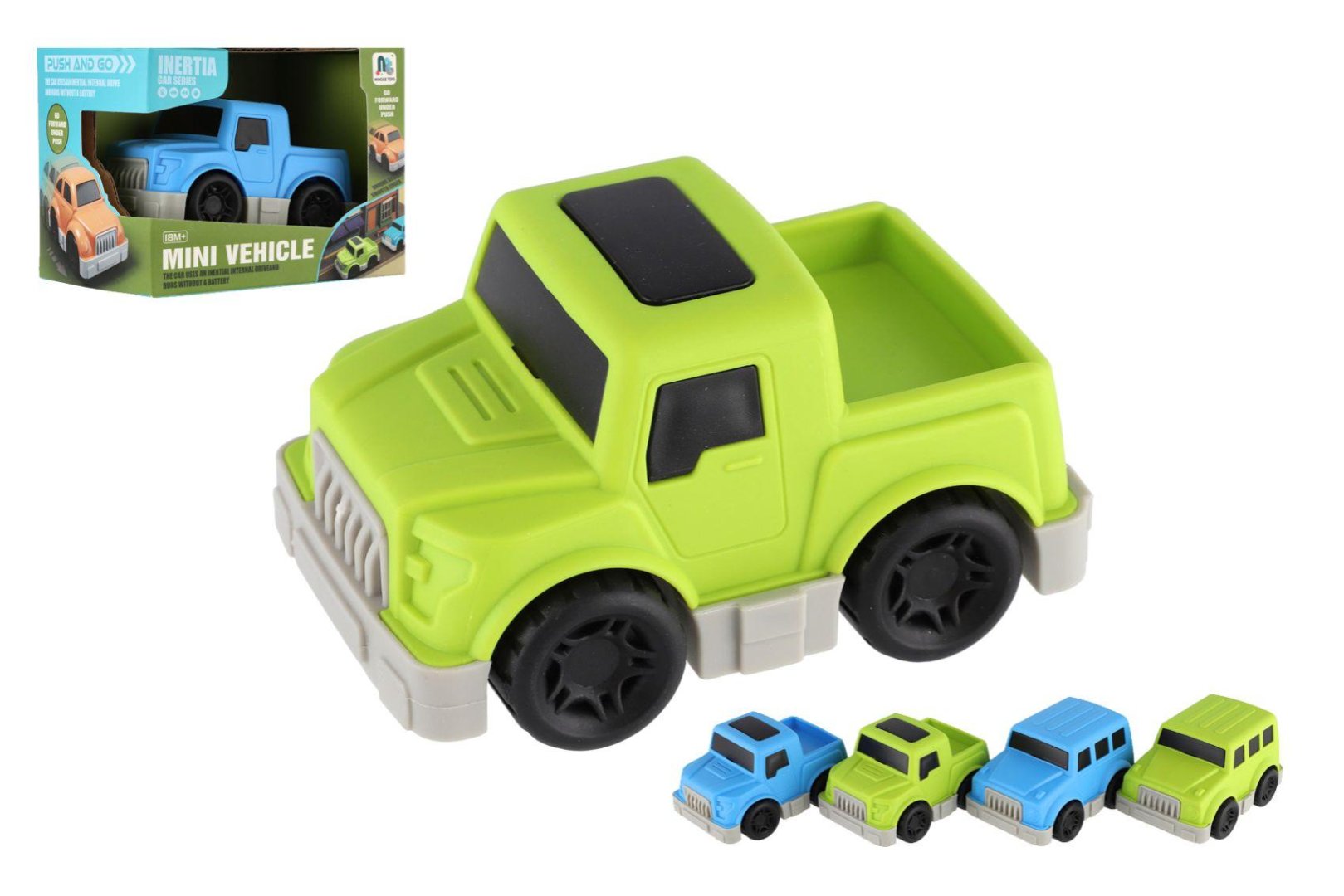 Teddies Auto mini - 9 cm - na setrvačník - 4 druhy