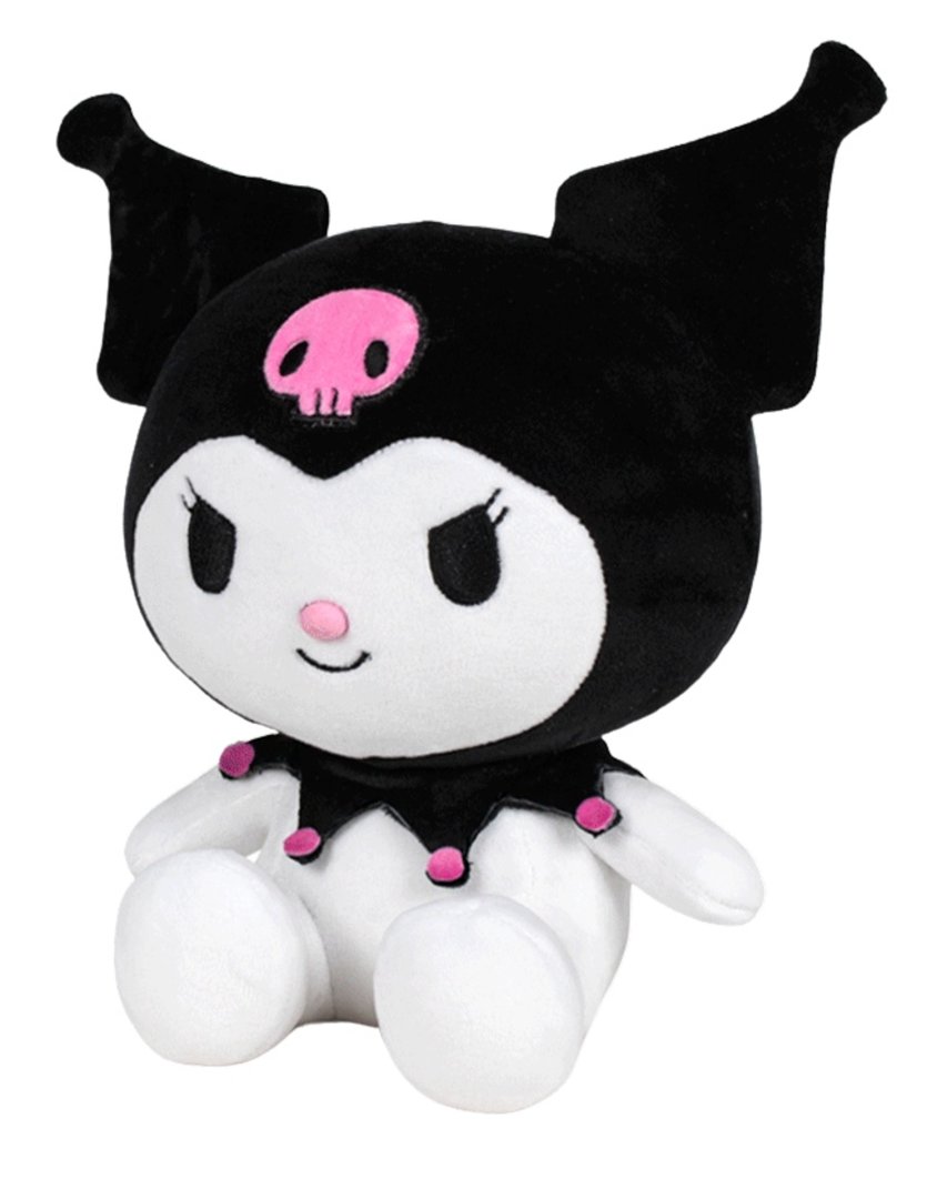 Play by Play My Melody & Kuromi - Kuromi plyšová - 16 cm - sedící - černá