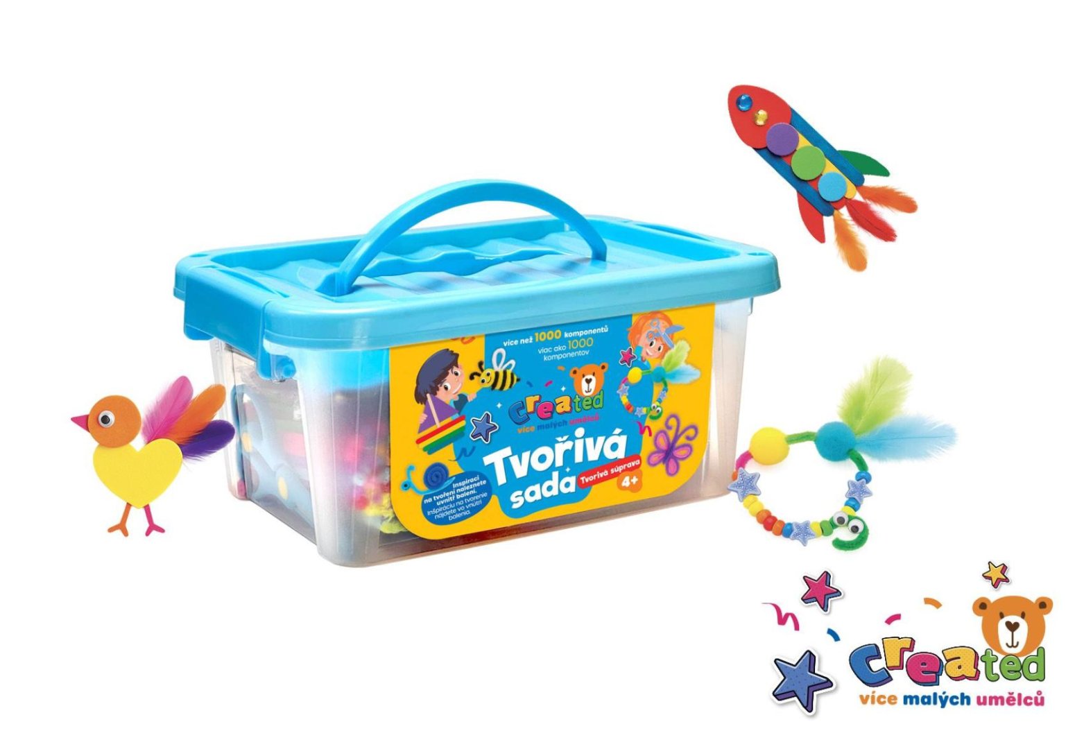 Created Tvořivá sada v plastovém boxu - 26 x 12 cm
