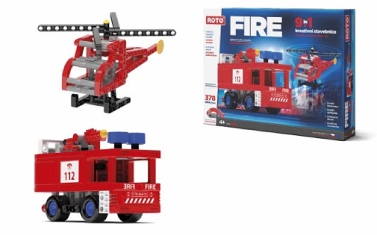 Efko Stavebnice Roto 9v1- Fire - 378 dílků