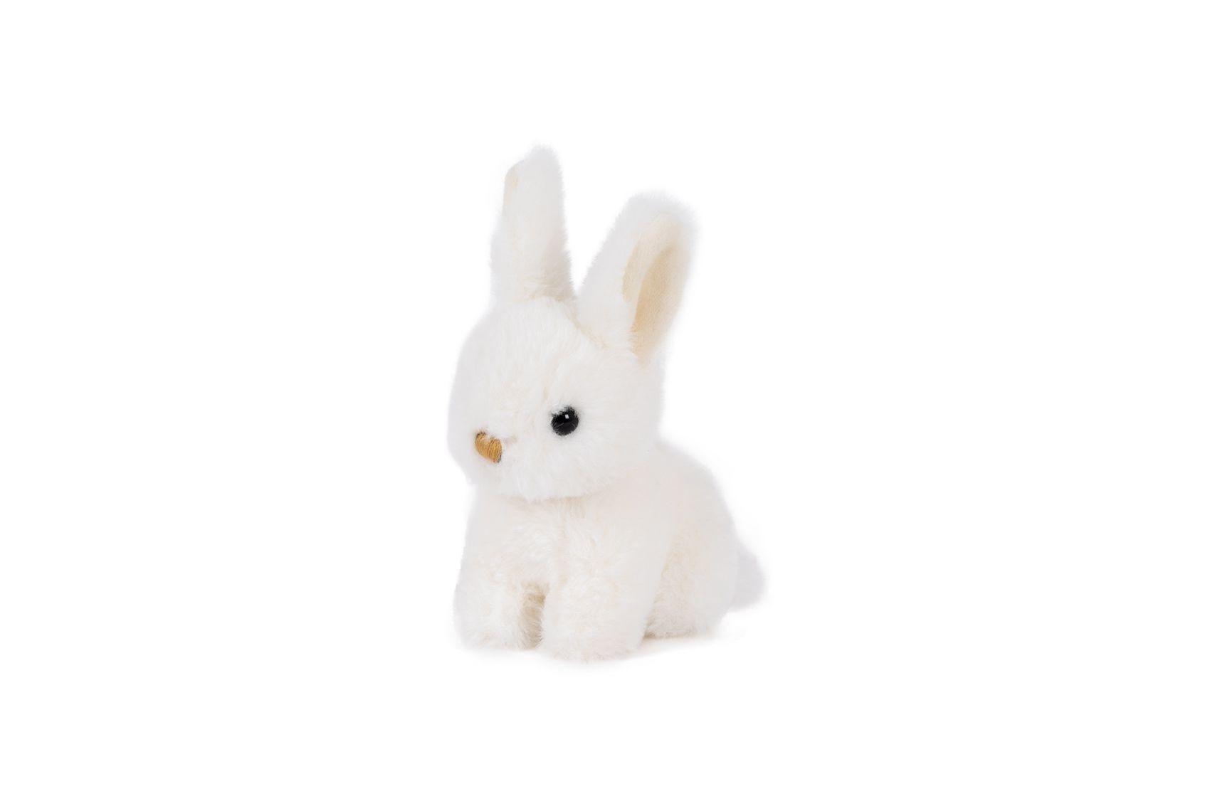 Levně Teddies Zajíc plyšový malý - 15 x 12 cm - sněžný
