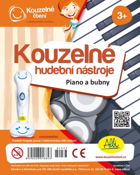 Albi Kouzelné čtení - Hudební nástroje - Piano a bubny
