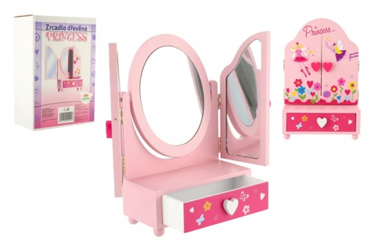 Teddies Zrcadlo šperkovnice Princess
