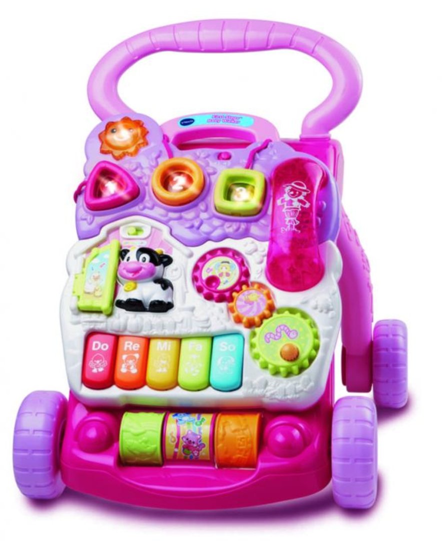 MENUG VTECH - Chodítko Uč se a poznávej - růžová