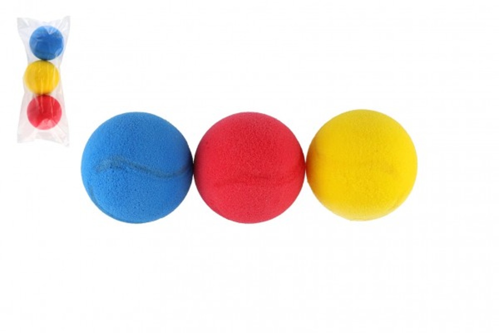 Lori Soft míč pěnový - průměr 7 cm 3 kusy