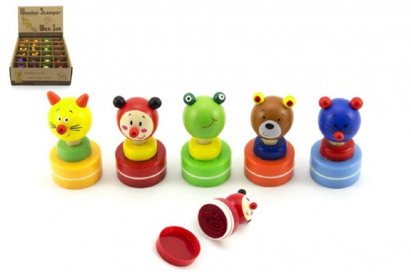 Teddies Razítko dřevěné - 6 cm
