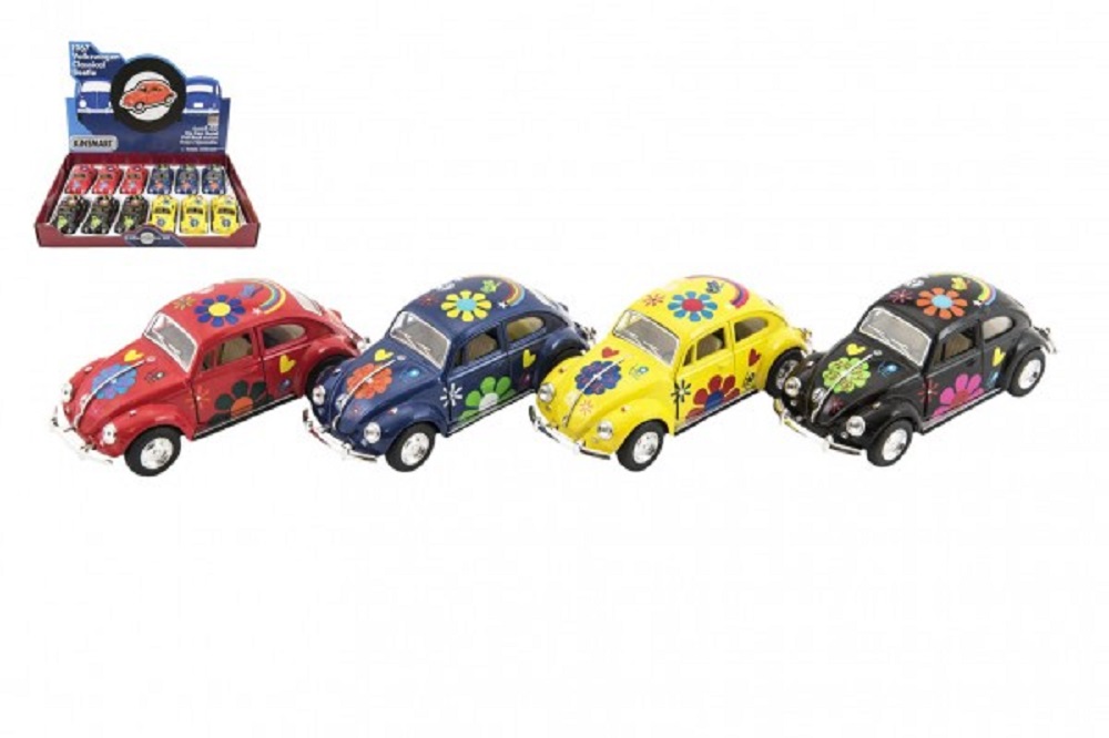 Teddies Auto Kinsmart VW Classical Beetle - 13 cm - hippies