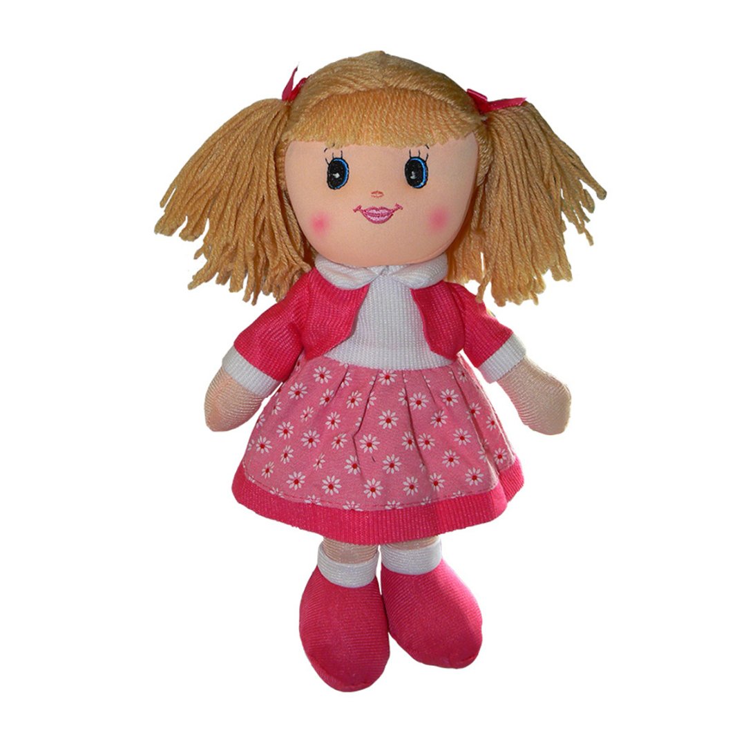 Sparkys Panenka hadrová - 30 cm - růžové šatičky