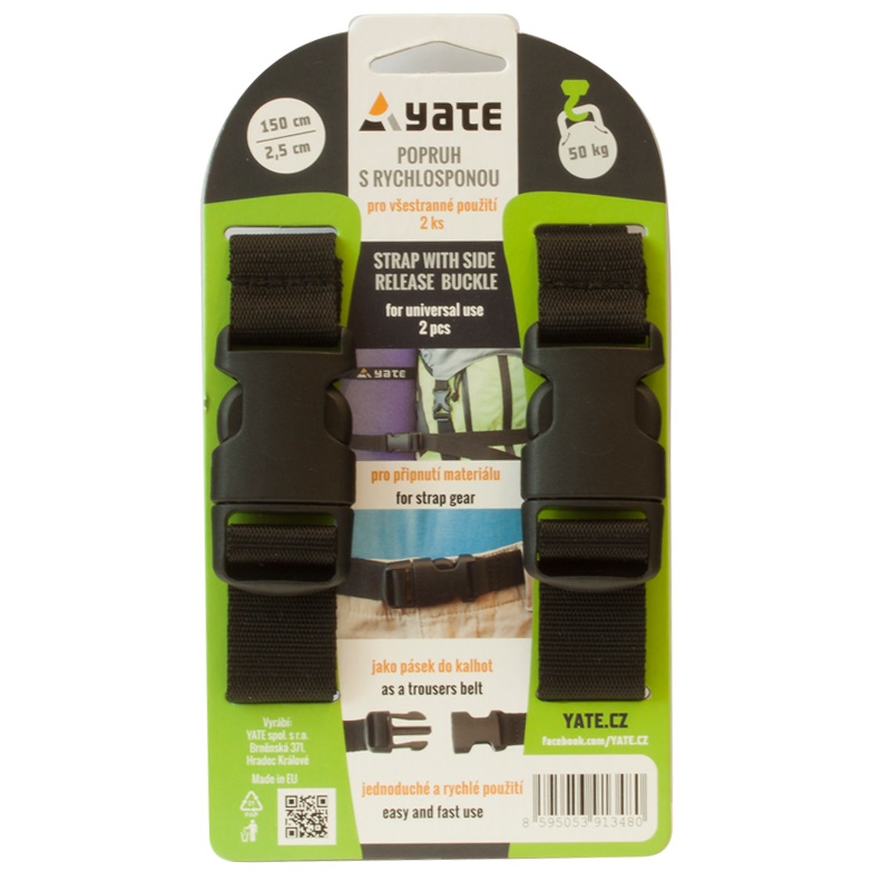 Yate Popruh s rychlosponou 2,5 x 150 cm - 2 ks