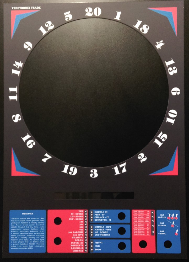 Vofotronix Náhradní plexi na automaty Diamond darts