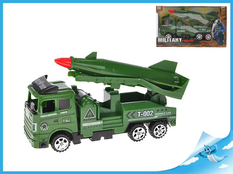 Mikro trading Vojenské vozidlo s raketou - 18 cm