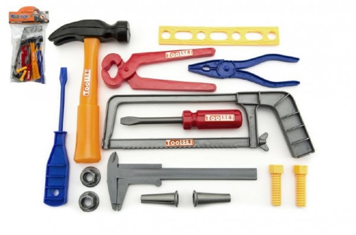 Teddies Nářadí plast - 10 ks v sáčku