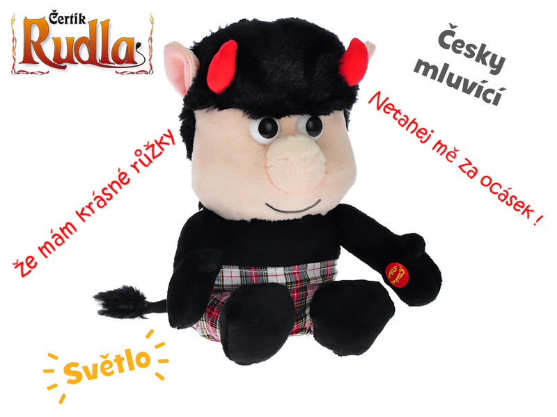 Mikro trading Čertík Rudla - 20 cm