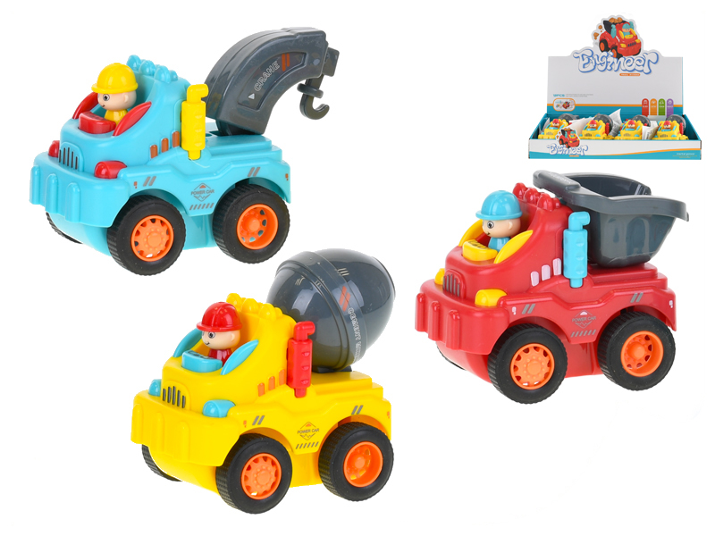 Mikro trading Vozidlo veselé stavební - 8 cm