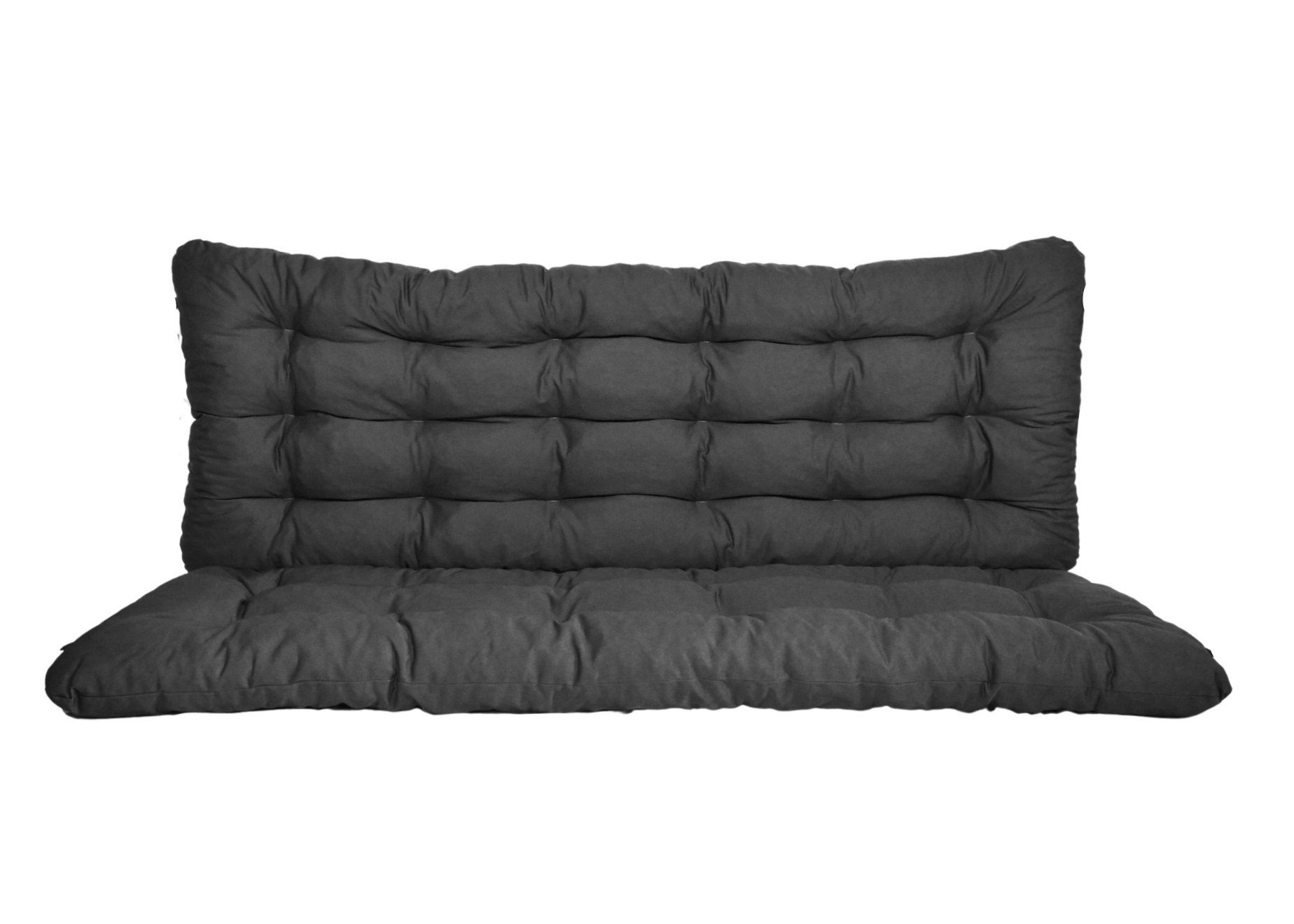 LKV Lomnice Polstr a opěrka na zahradní houpačku - 160 cm - šedý