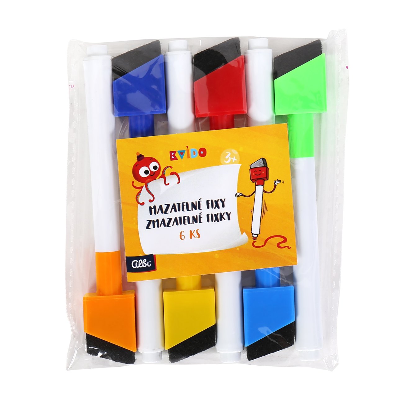 Albi Kvído - Náhradní mazatelné fixy - 6 ks