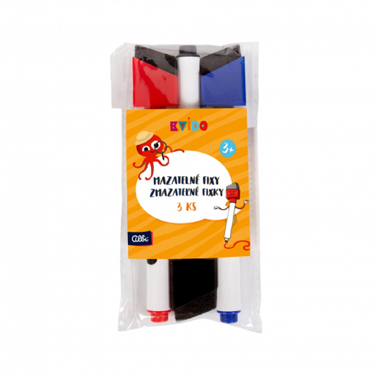 Albi Kvído - Náhradní mazatelné fixy 3 ks