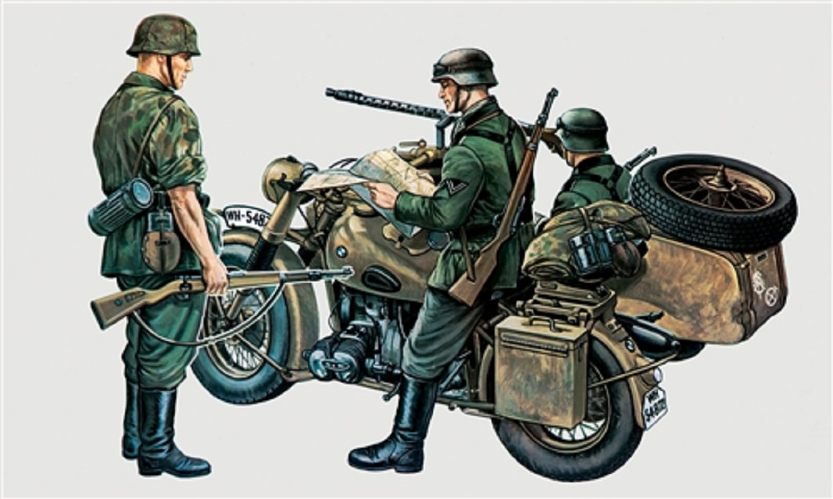Italeri Model Kit military 0315 - BMW R75 with Sidecar