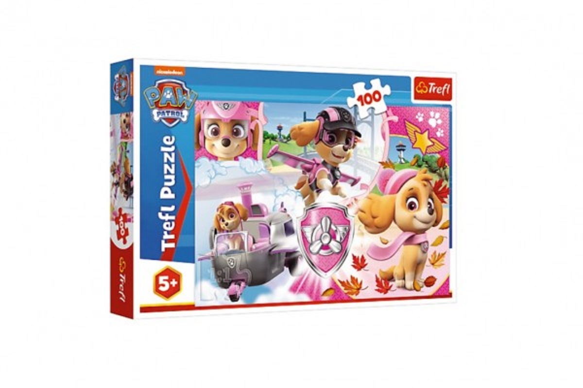 Trefl Puzzle - Tlapková patrola: Skye v akci - 100 dílků