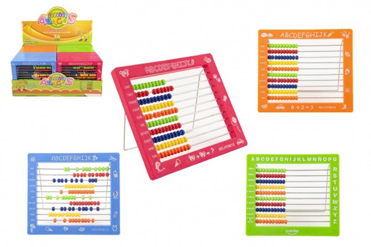 Teddies Počítadlo kuličkové - 100 kuliček