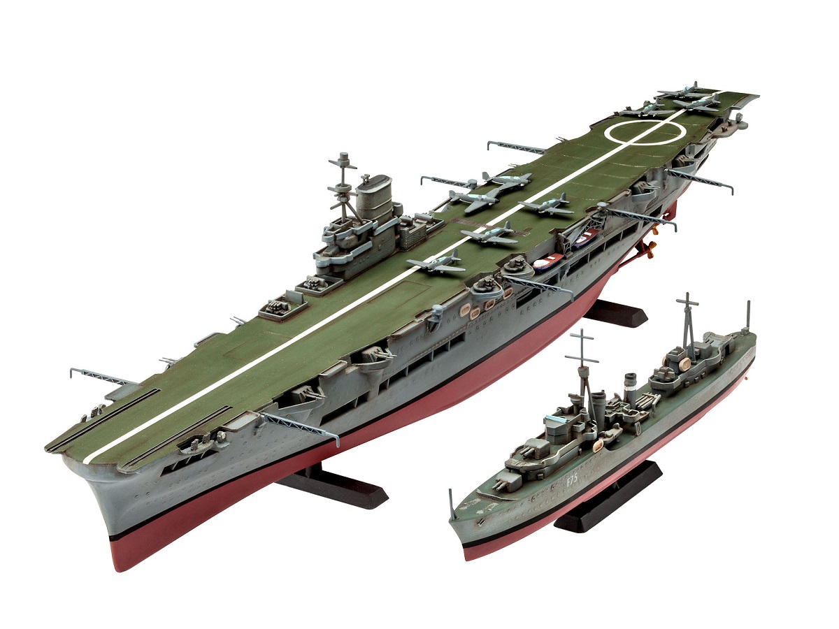Revell Plastikový model lodě HMS Ark Royal & Tribal Class Destroyer