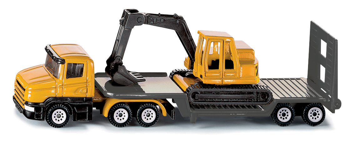 SIKU  Blister - Tahač s podvalníkem a rypadlem