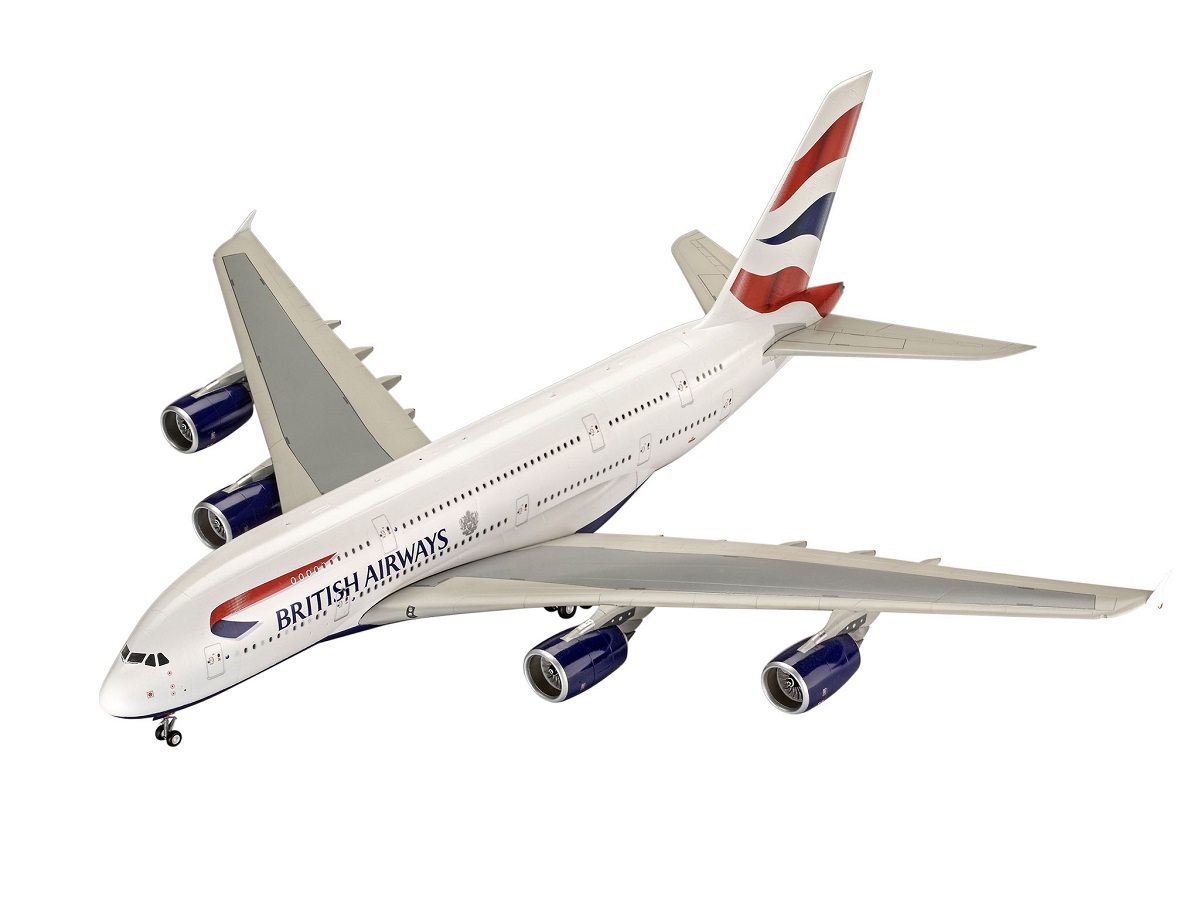 Revell Plastikový model letadla Airbus A380-800 British Airways