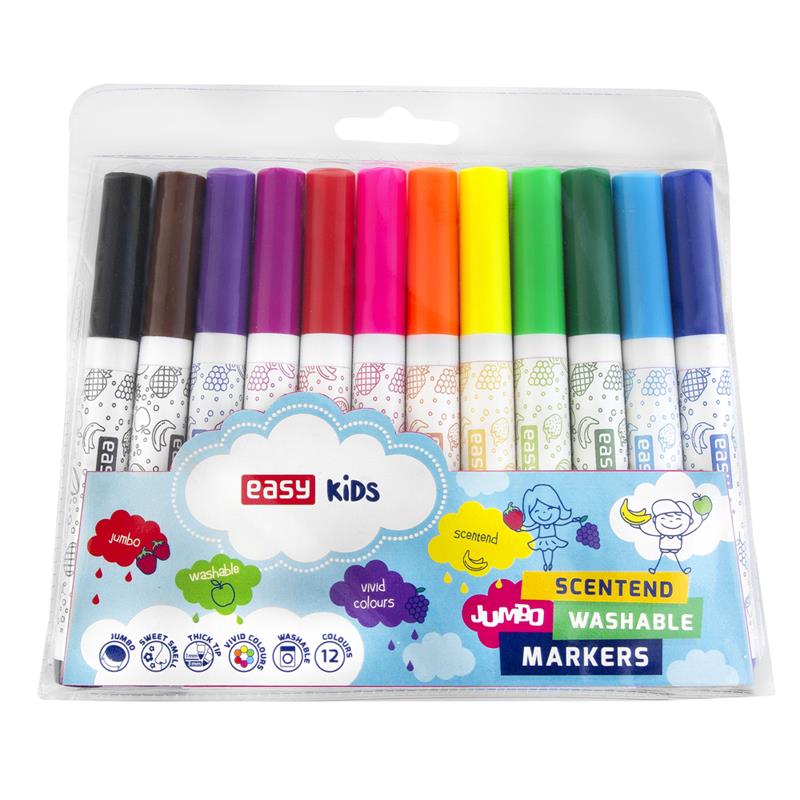 Easy Fixy JUMBO vypratelné, s vůní - 12 barev
