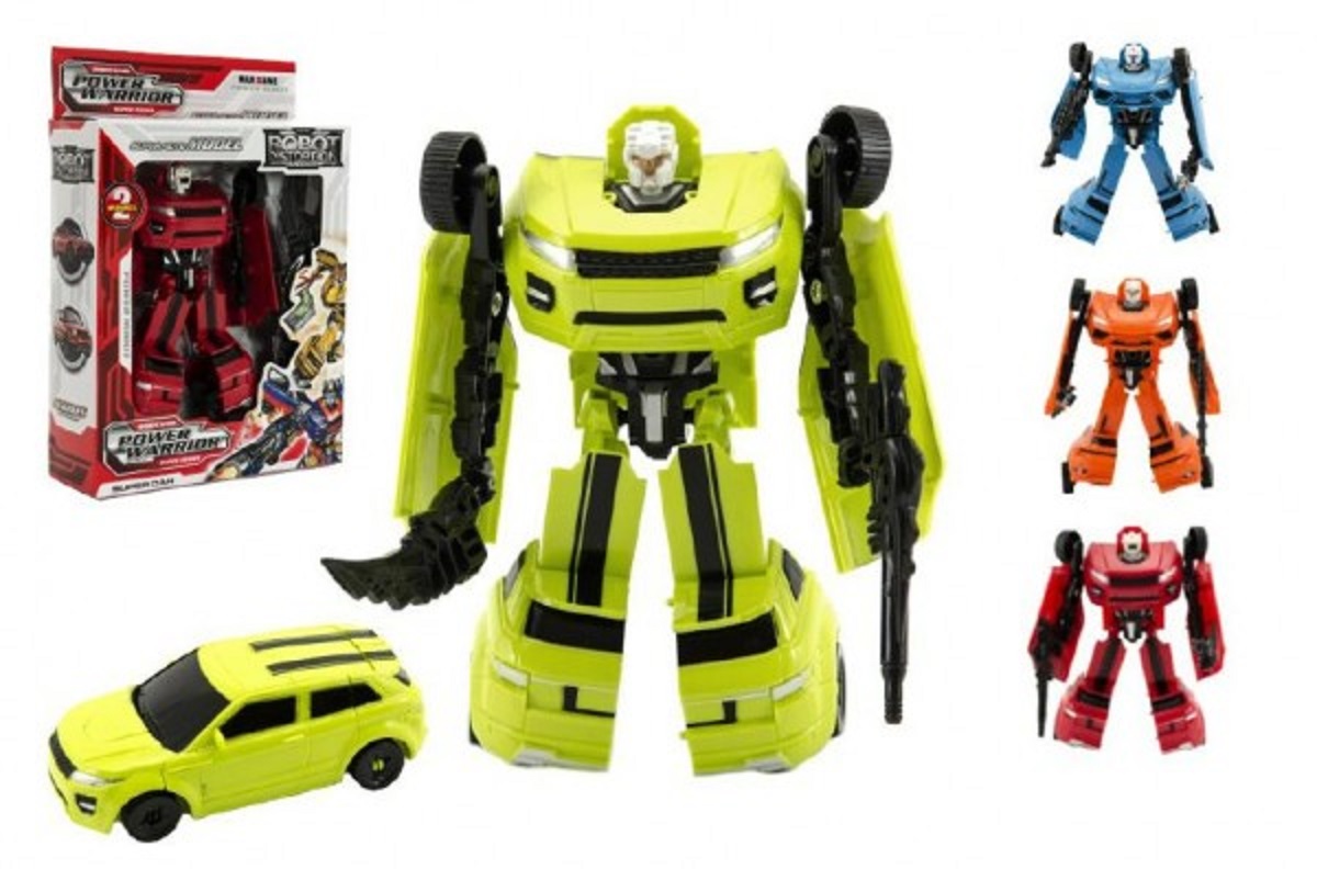 Teddies Transformer auto / Robot - 18 cm - 4 barvy
