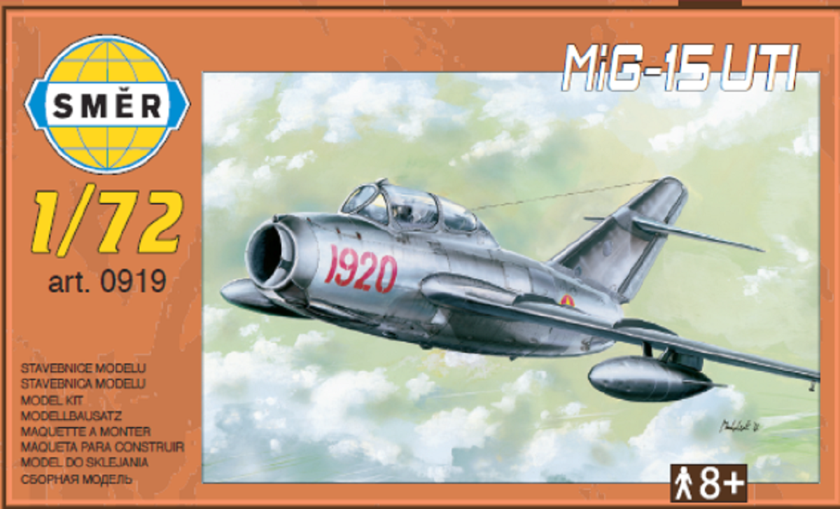 Směr Plastikový model letadla MiG-15 UTI