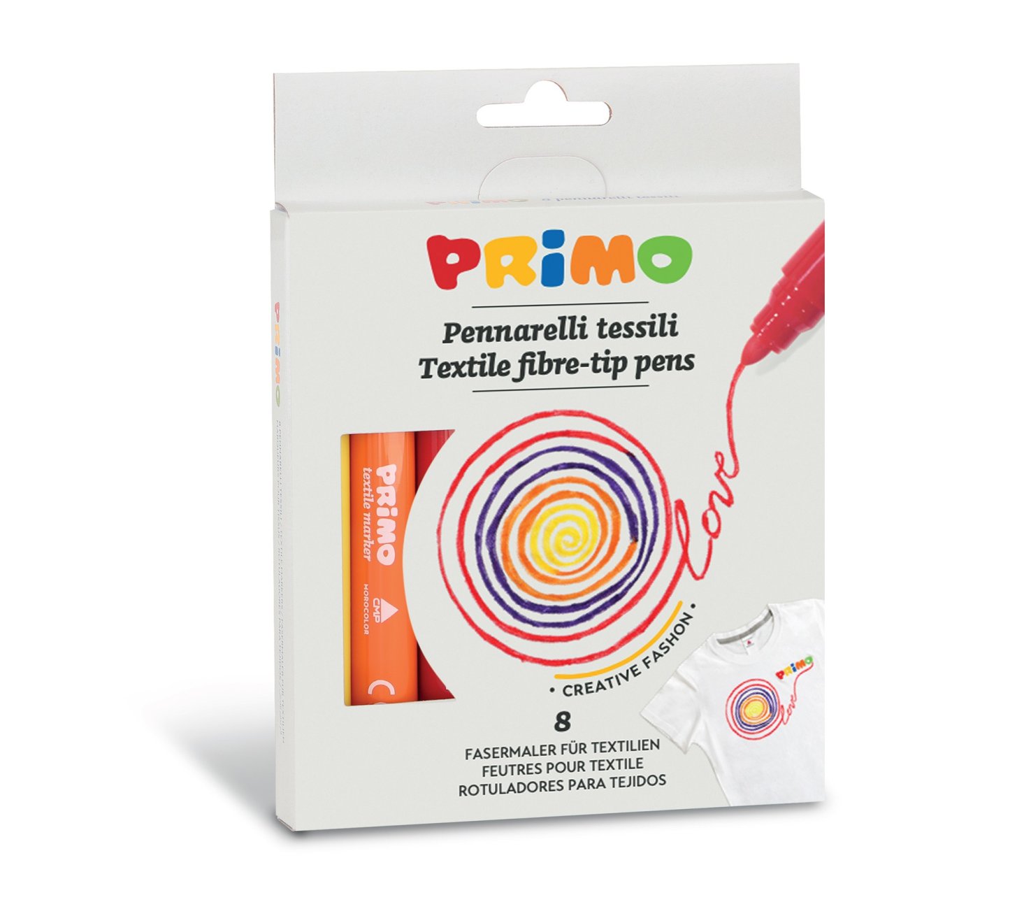 PRIMO Fixy na textil - 8 ks