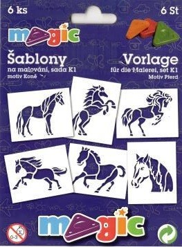 PRIMO MAGIC Papírové šablony - sada K1 - KONĚ