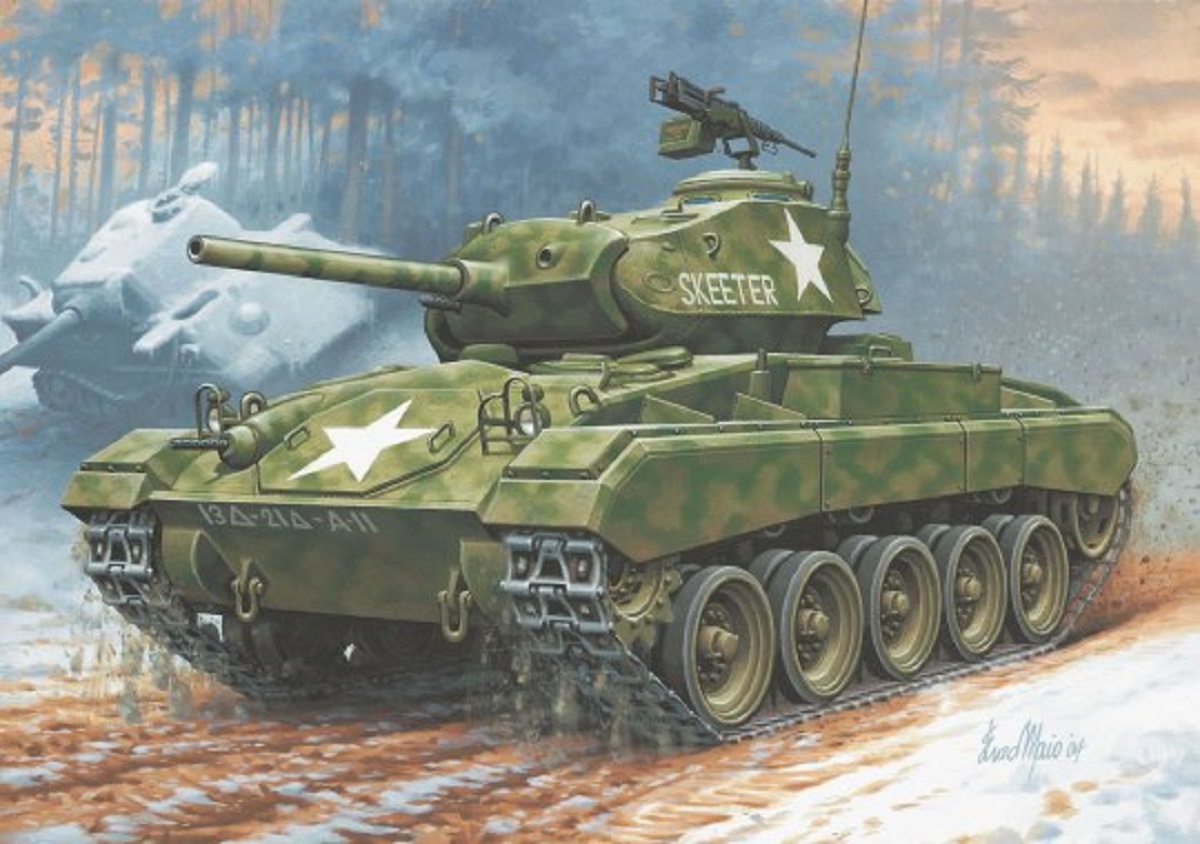 Revell Plastikový model tanku M24 Chaffee